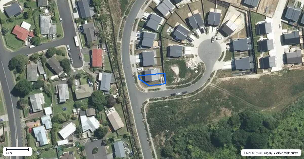 Property context map for 64B Crestview Rise, Papakura