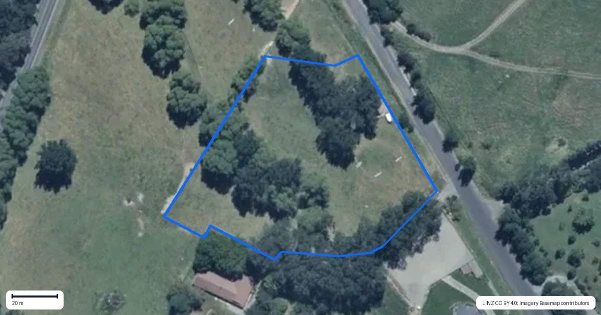 Property context map for 22 Williams Road, Tokomaru, Palmerston North