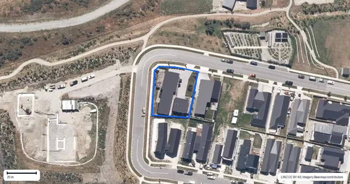 Property context map for 16 Southdown Road, Jacks Point, Queenstown
