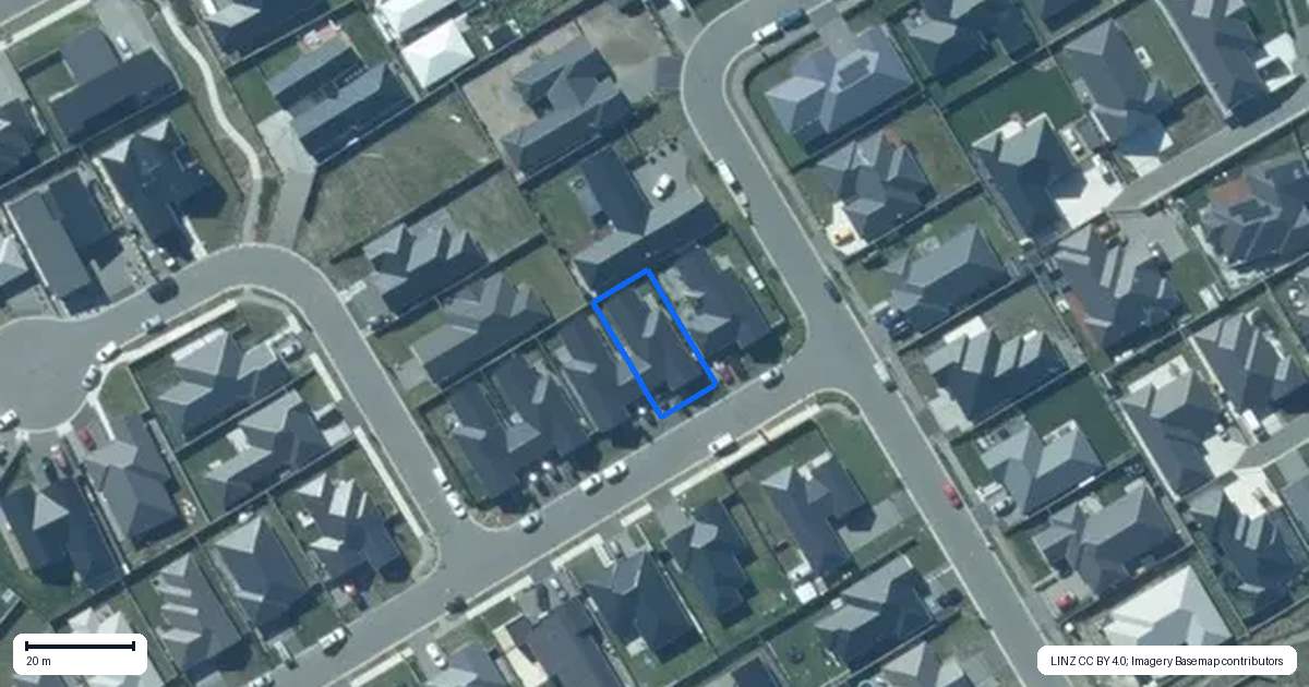 Property context map for 4 Hayshed Street, Rolleston
