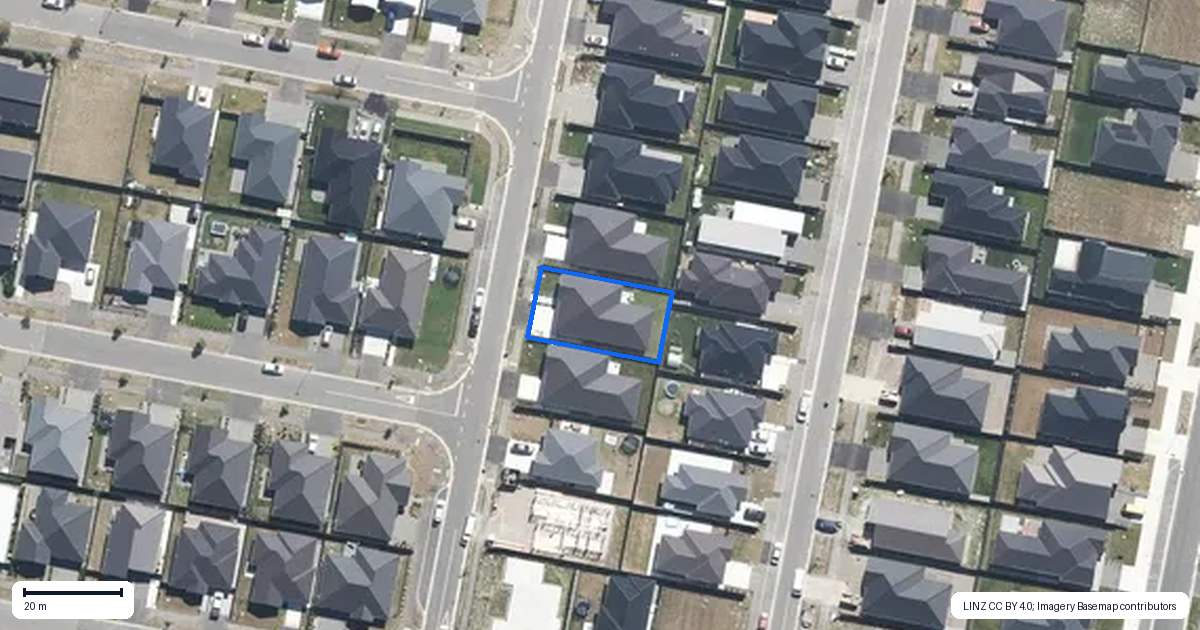 Property context map for 10 Dempsey Street, Kaiapoi