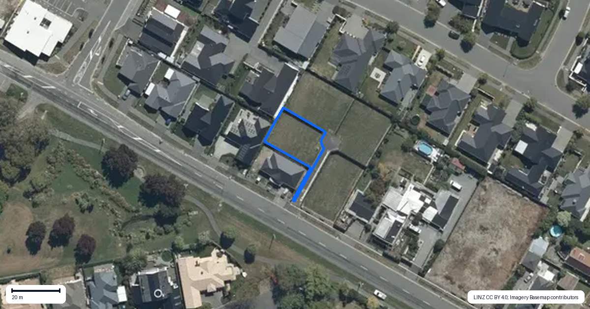 Property context map for 110 Claridges Road, Casebrook, Christchurch
