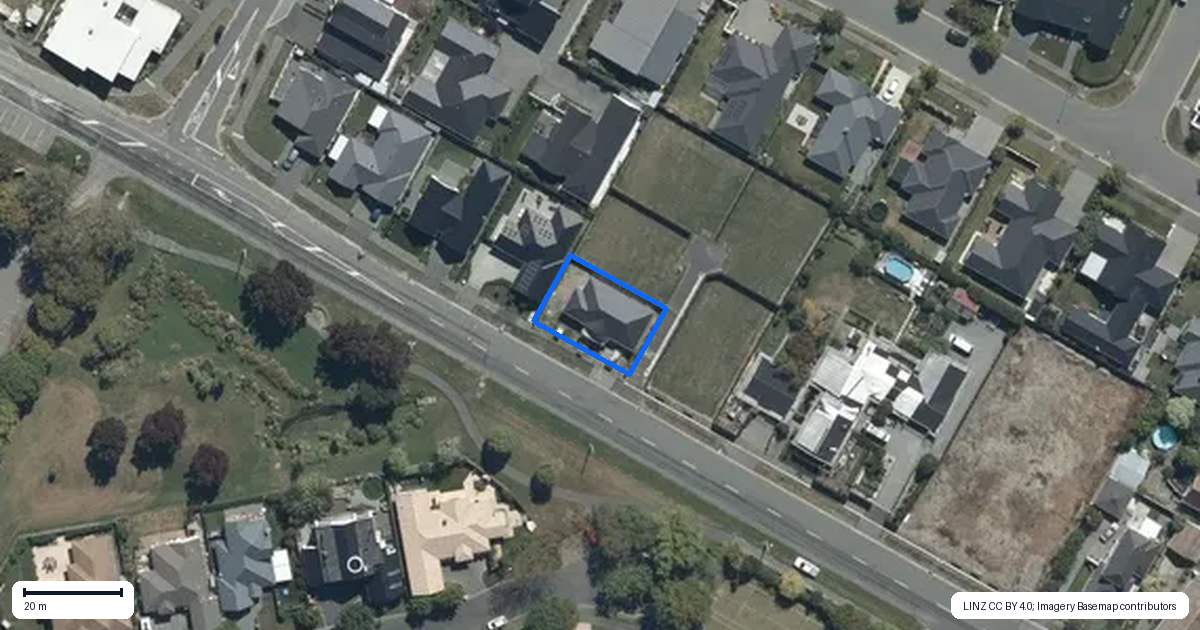 Property context map for 112 Claridges Road, Casebrook, Christchurch