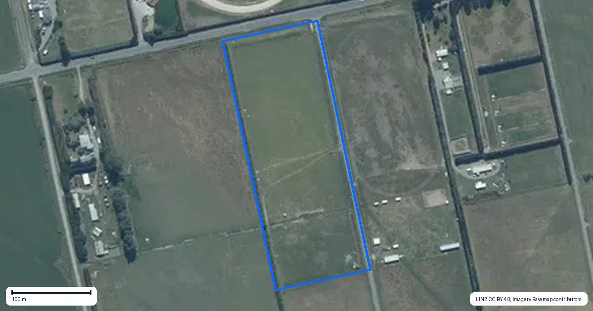 Property context map for 1675A West Coast Road, Kirwee