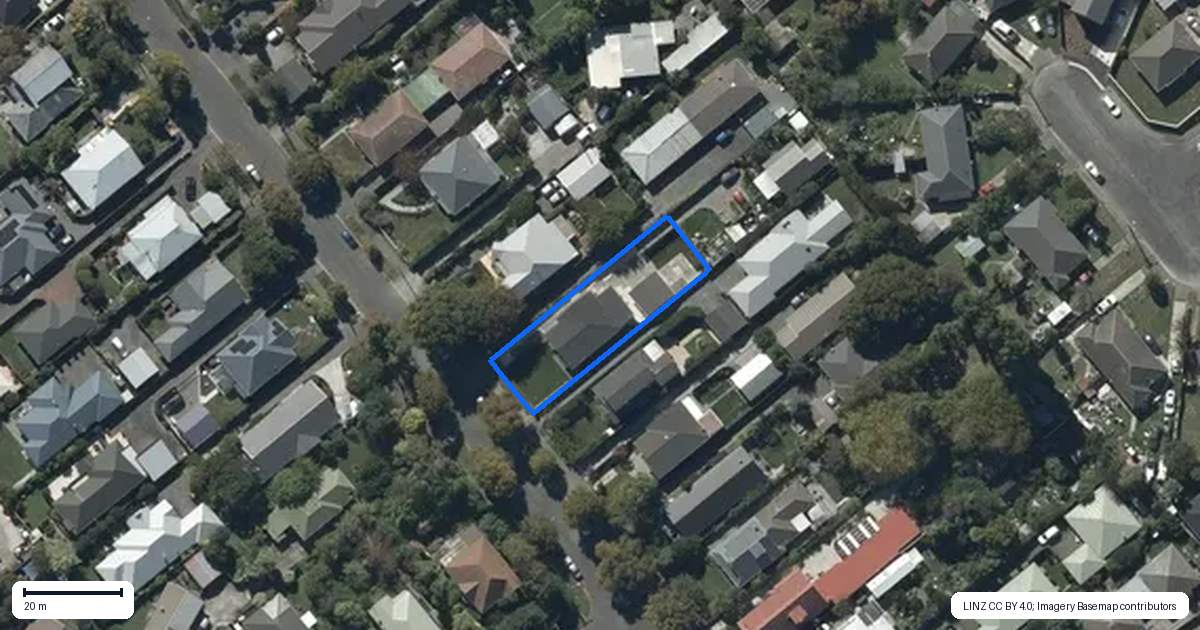Property context map for 29 Tainui Street, Somerfield, Christchurch