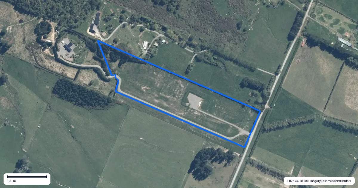 Property context map for 87 Sladdens Bush Road, Coopers Creek, Oxford