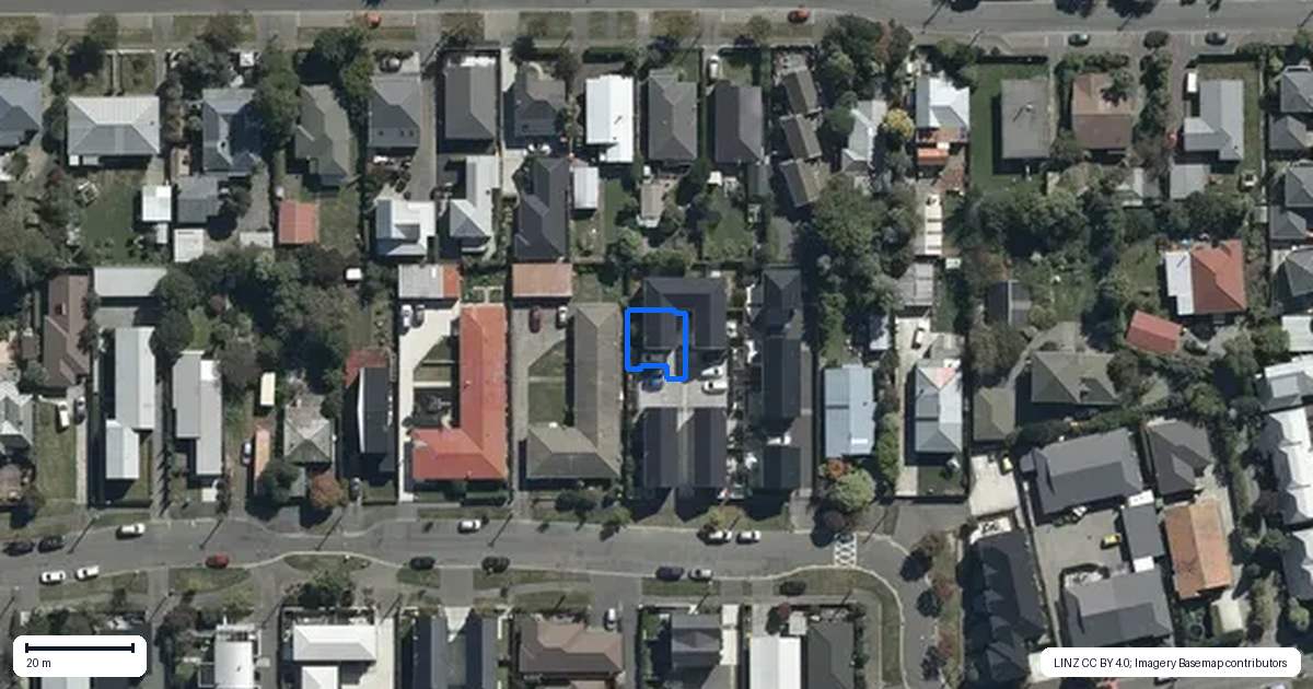 Property context map for 3/33 Heywood Terrace, Richmond, Christchurch