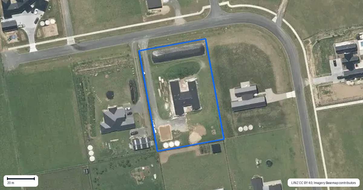 Property context map for 435 Pilot Drive, Ngahinapouri, Ohaupo