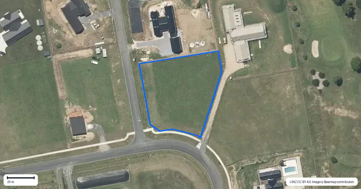Property context map for 40 Mangahia Lane, Ngahinapouri, Ohaupo