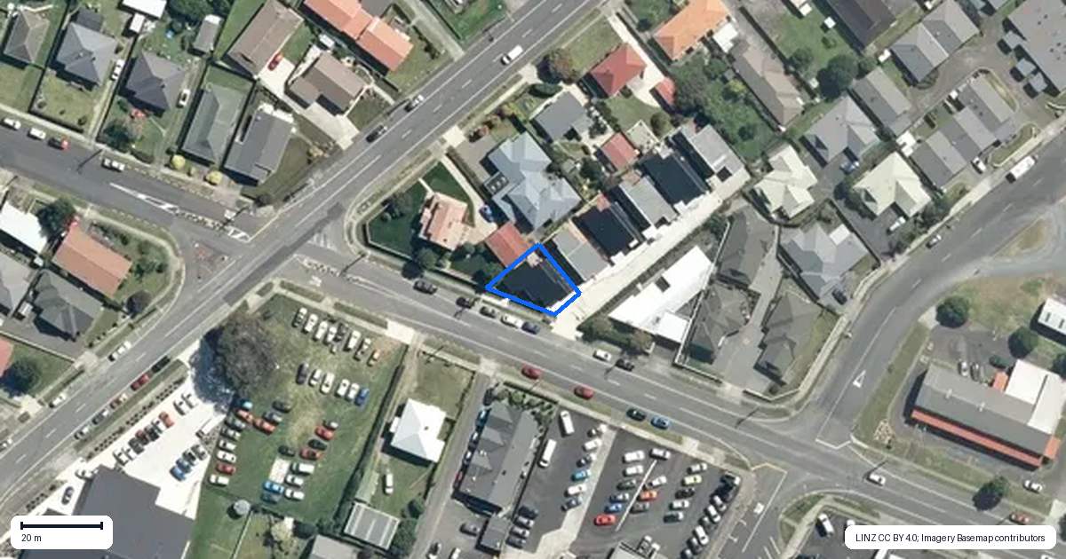 Property context map for 1/382 Mahoe Street, Te Awamutu