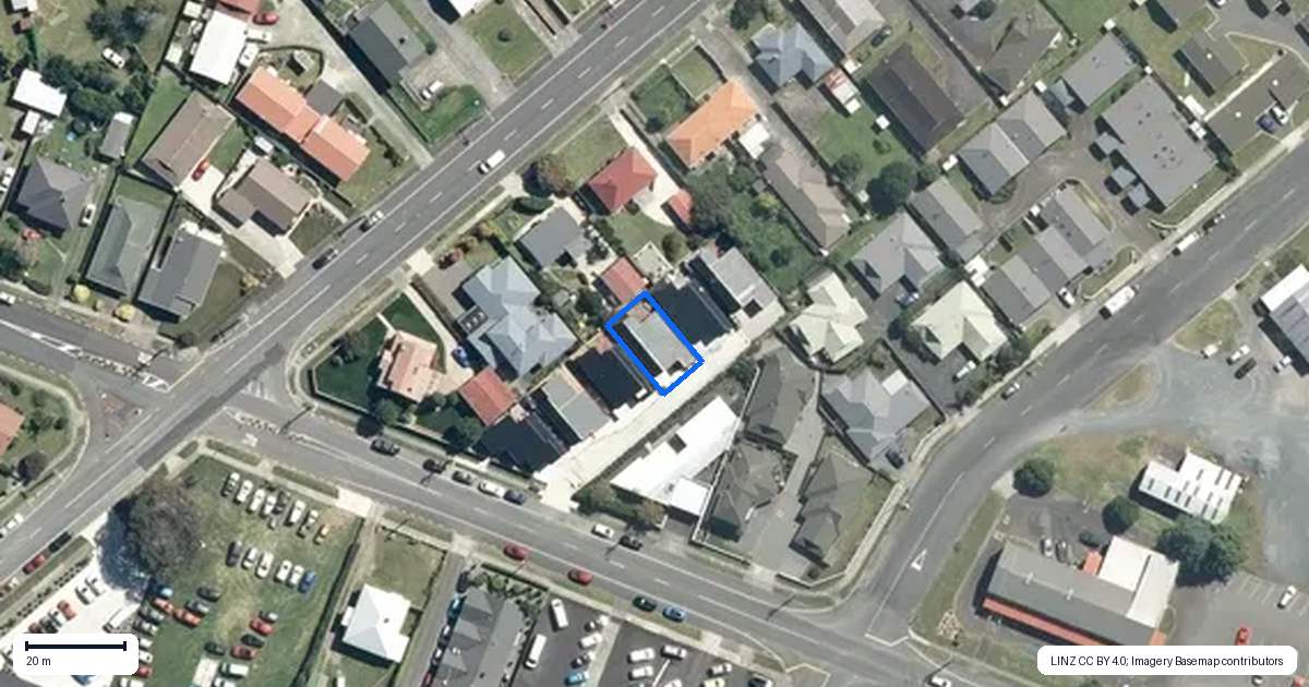 Property context map for 4/382 Mahoe Street, Te Awamutu