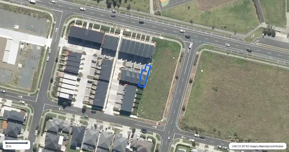 Property context map for 19 Kaikape Lane, Flat Bush, Auckland