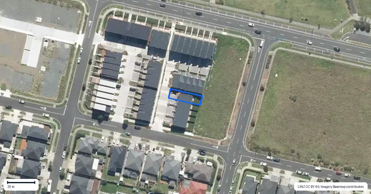 Property context map for 9 Kaikape Lane, Flat Bush, Auckland