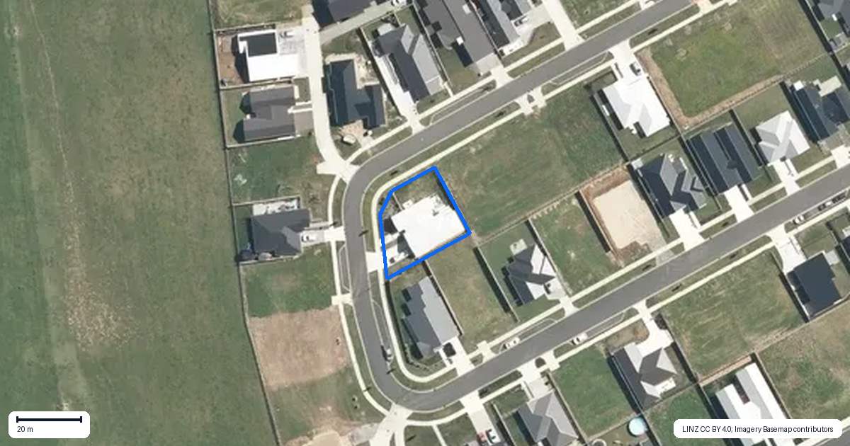 Property context map for 257 Korimako Drive, Te Awamutu