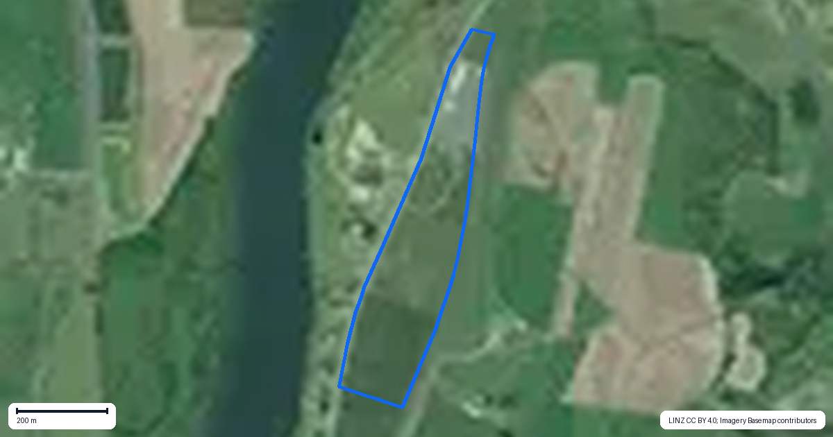 Property context map for 3761 Great South Road, Huntly
