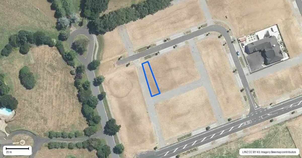 Property context map for 32 Yellow Pear Lane, Karaka, Papakura
