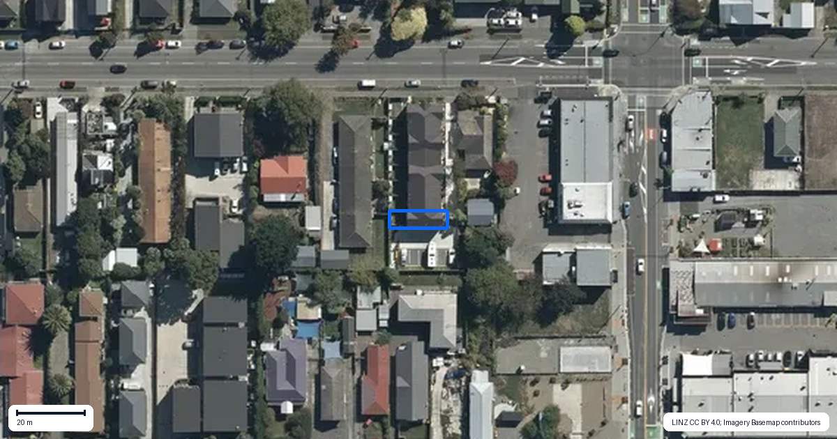 Property context map for 8/424 Gloucester Street, Linwood, Christchurch