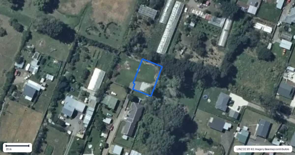 Property context map for 71D Avenue Road, Foxton