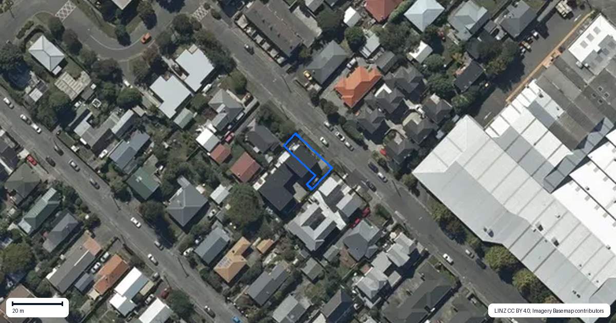 Property context map for 1/12 Hume Street, Sydenham, Christchurch