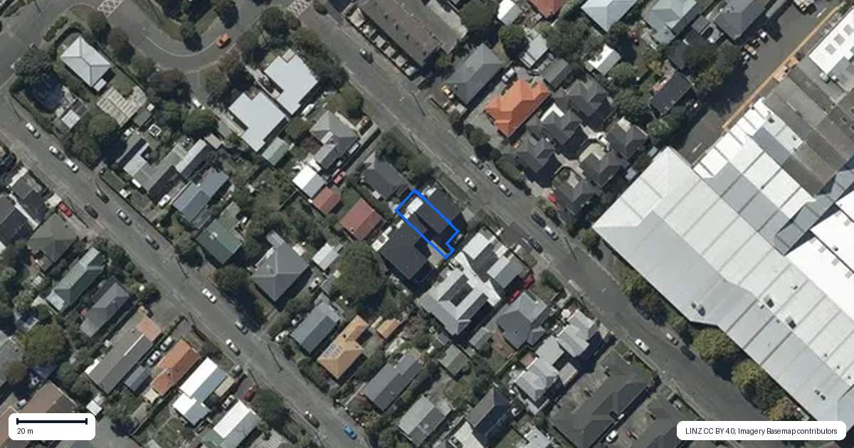 Property context map for 2/12 Hume Street, Sydenham, Christchurch