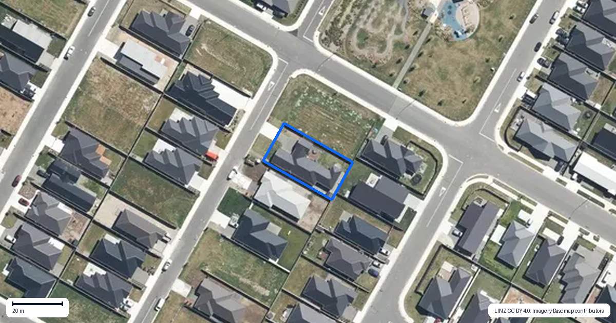 Property context map for 14 Weaver Street, Woodend