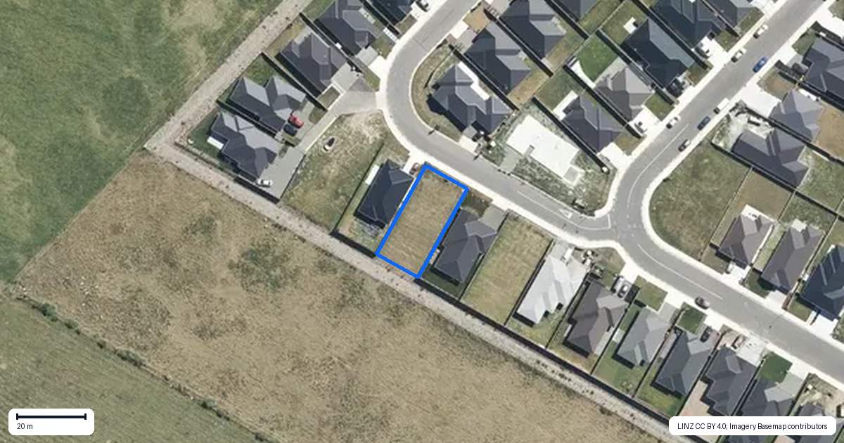Property context map for 5 Mehrtens Crescent, Woodend
