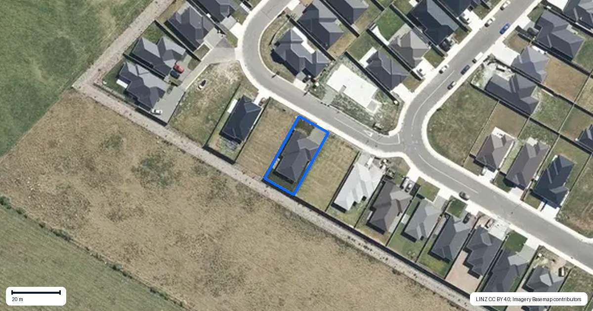 Property context map for 3 Mehrtens Crescent, Woodend
