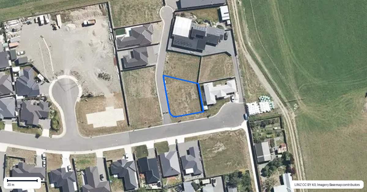 Property context map for 31 Grey View Grove, Rangiora