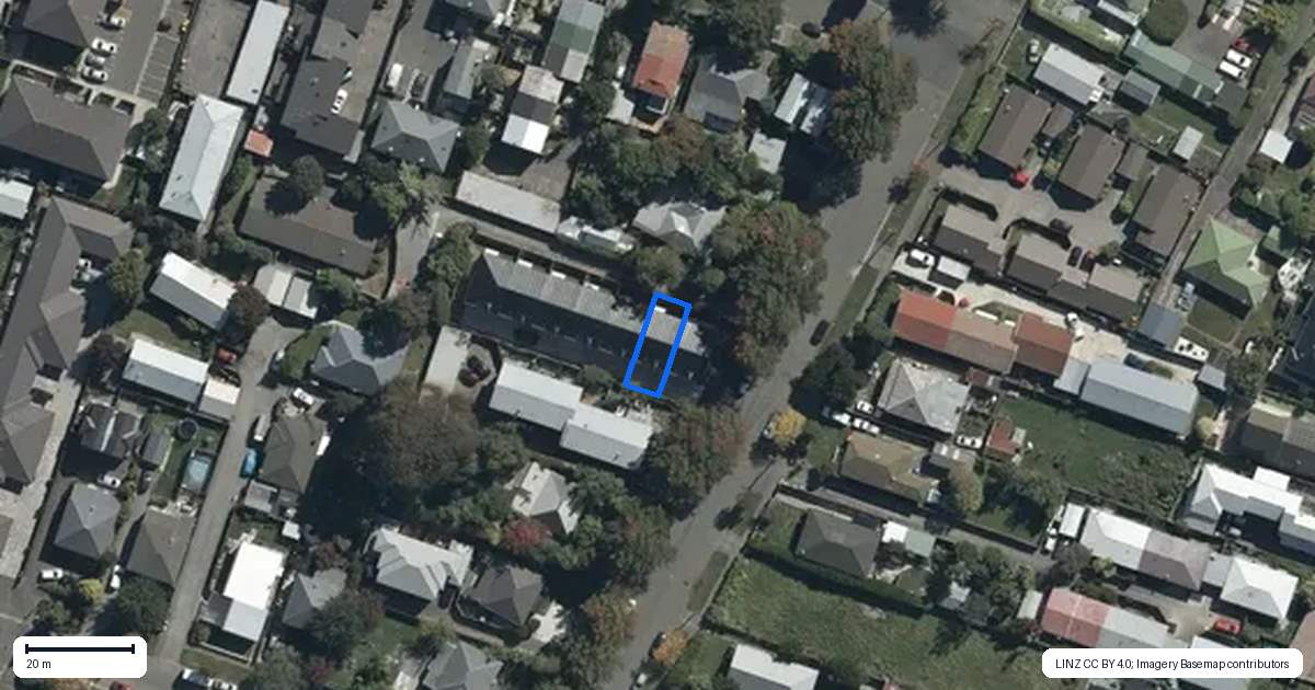 Property context map for 2/55 Mathesons Road, Phillipstown, Christchurch