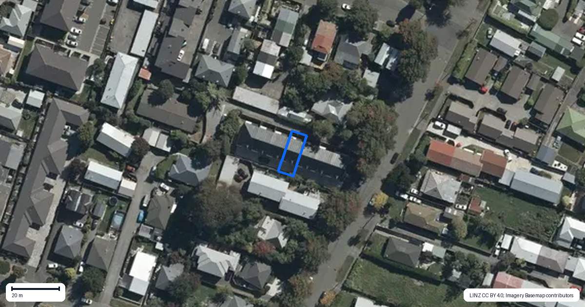 Property context map for 4/55 Mathesons Road, Phillipstown, Christchurch