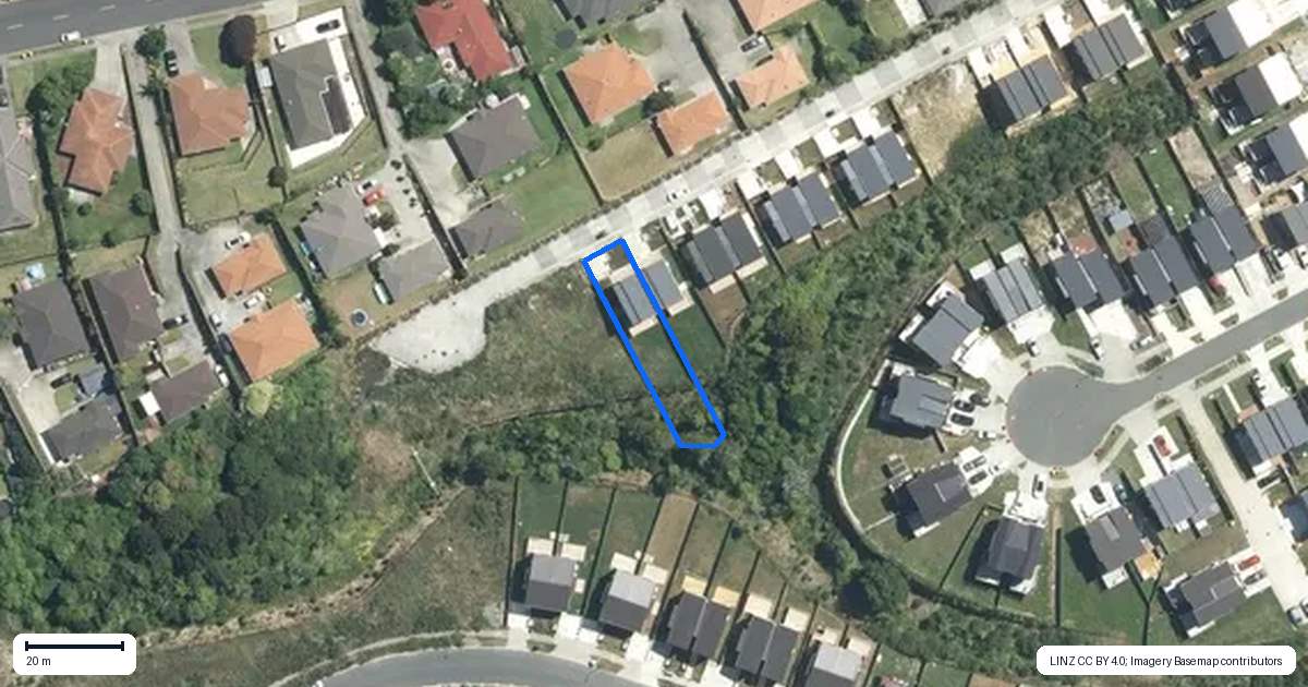 Property context map for 16B Wahine Street, Papakura