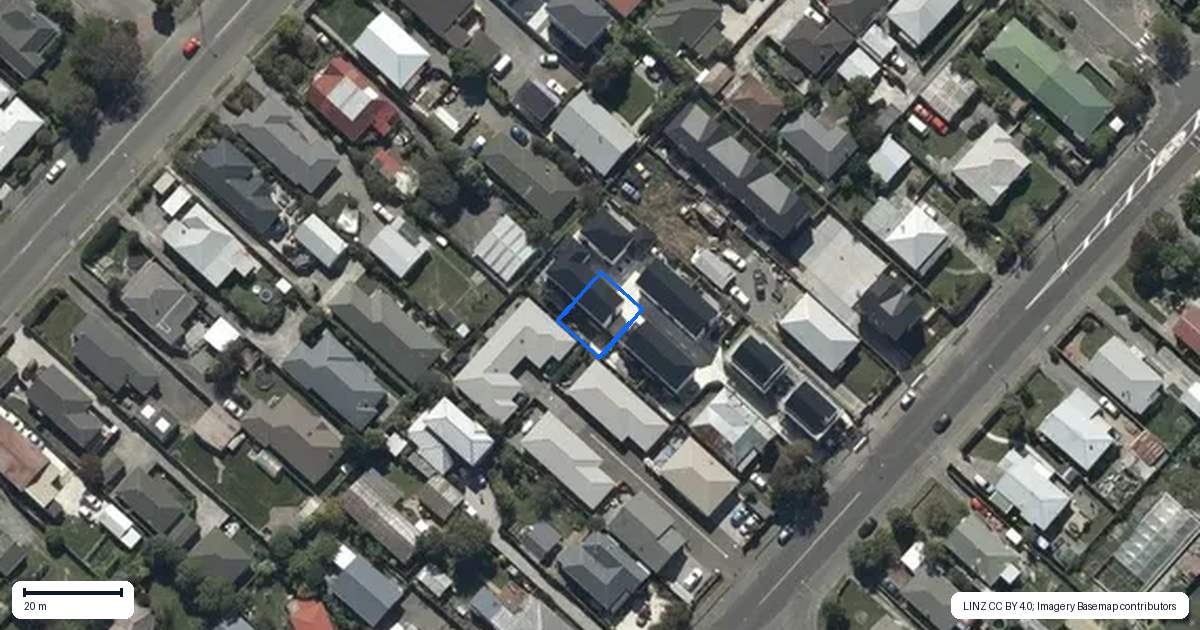Property context map for 3/629 Worcester Street, Linwood, Christchurch