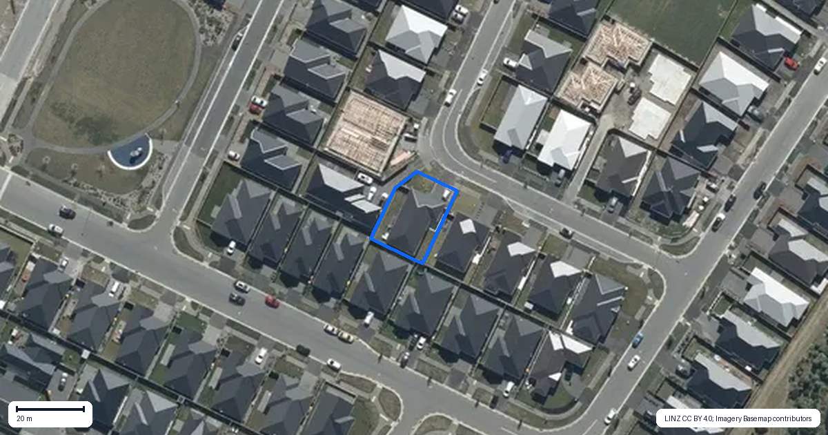 Property context map for 9 Llew Summers Street, Belfast, Christchurch