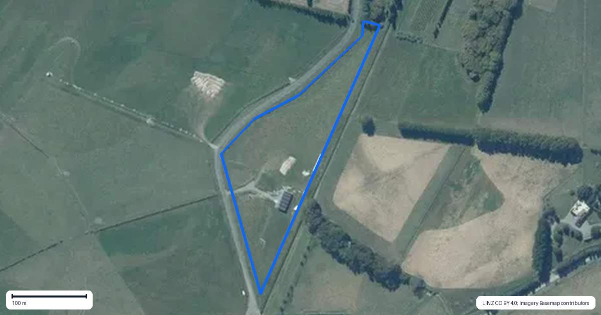 Property context map for 71 Cossars Road, Tai Tapu