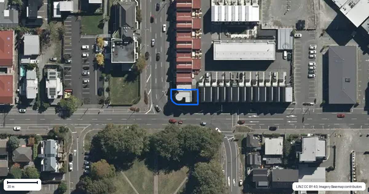 Property context map for 1/33 Kilmore Street, Christchurch Central, Christchurch