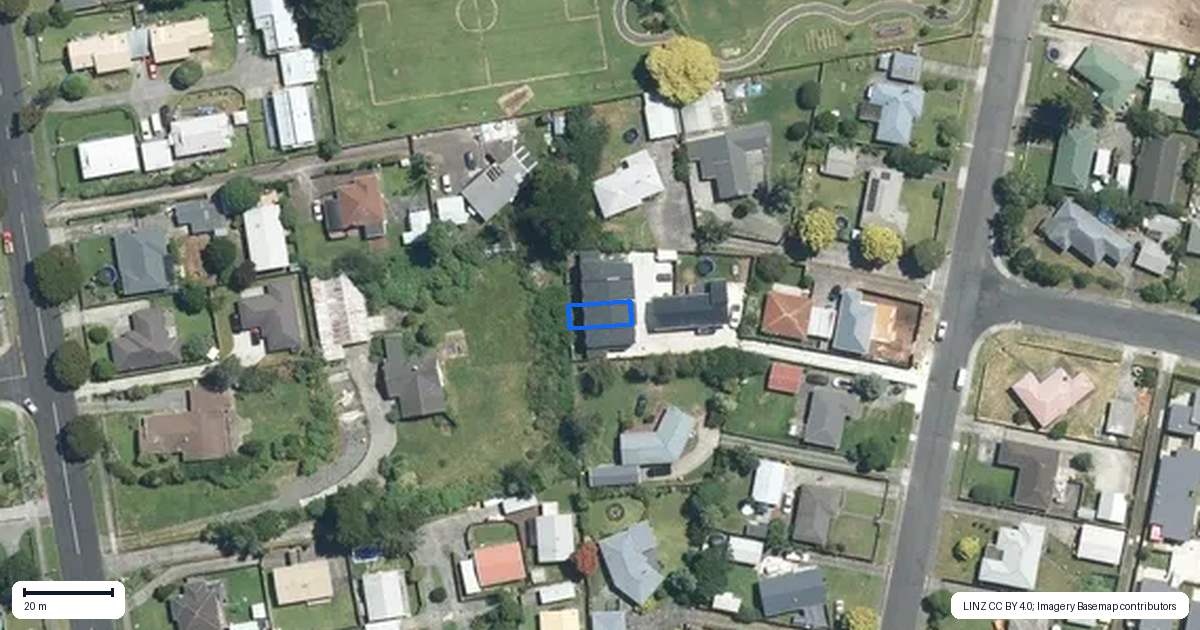 Property context map for 19B Harper Street, Papakura