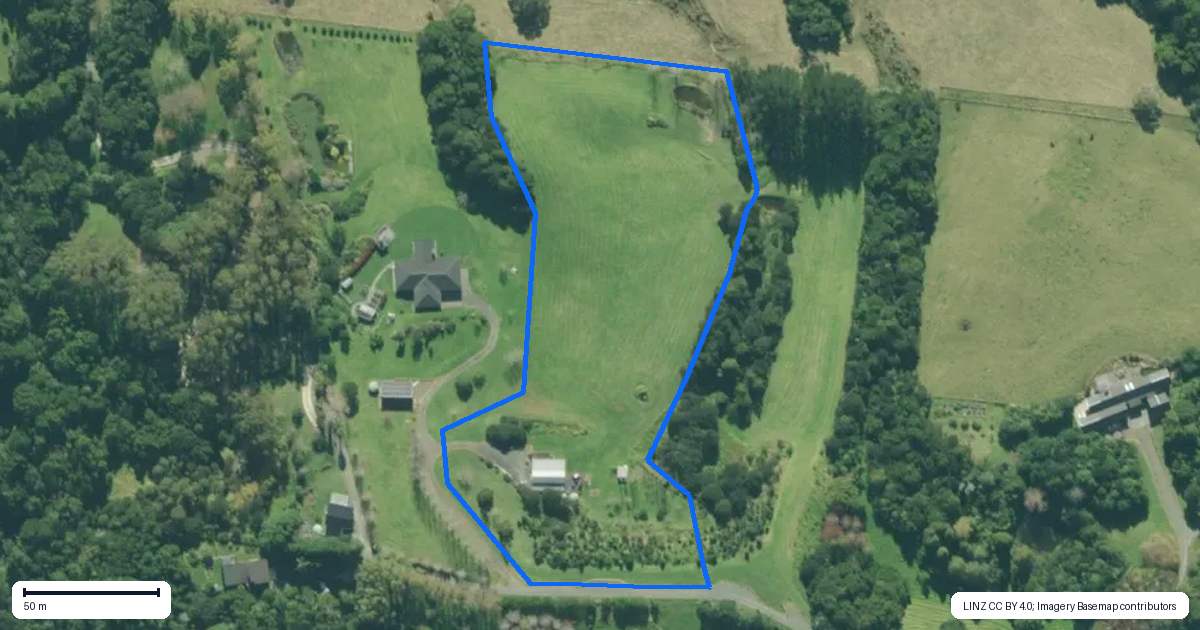Property context map for 24A Wood Pigeon Lane, Mangawhai