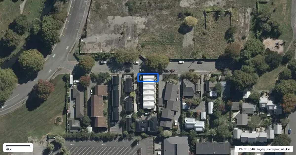 Property context map for 1/16 Hurley Street, Christchurch Central, Christchurch