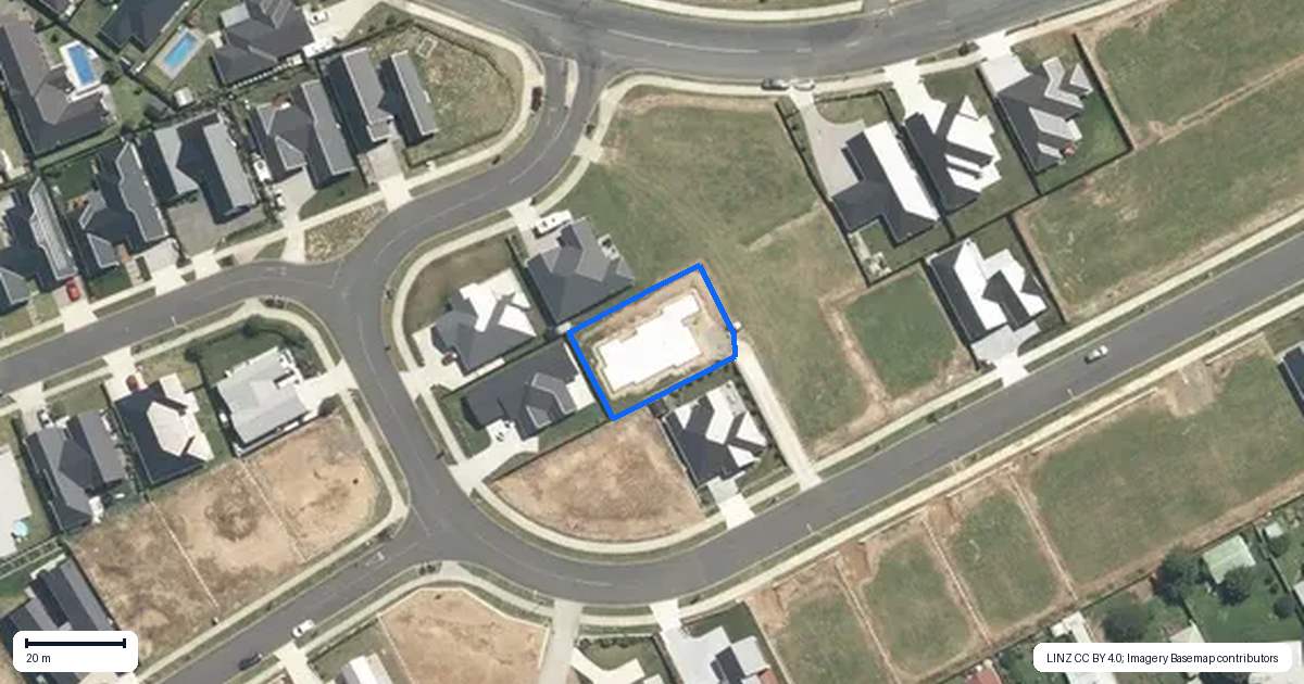 Property context map for 1/187 Nicholson Avenue, Te Awamutu