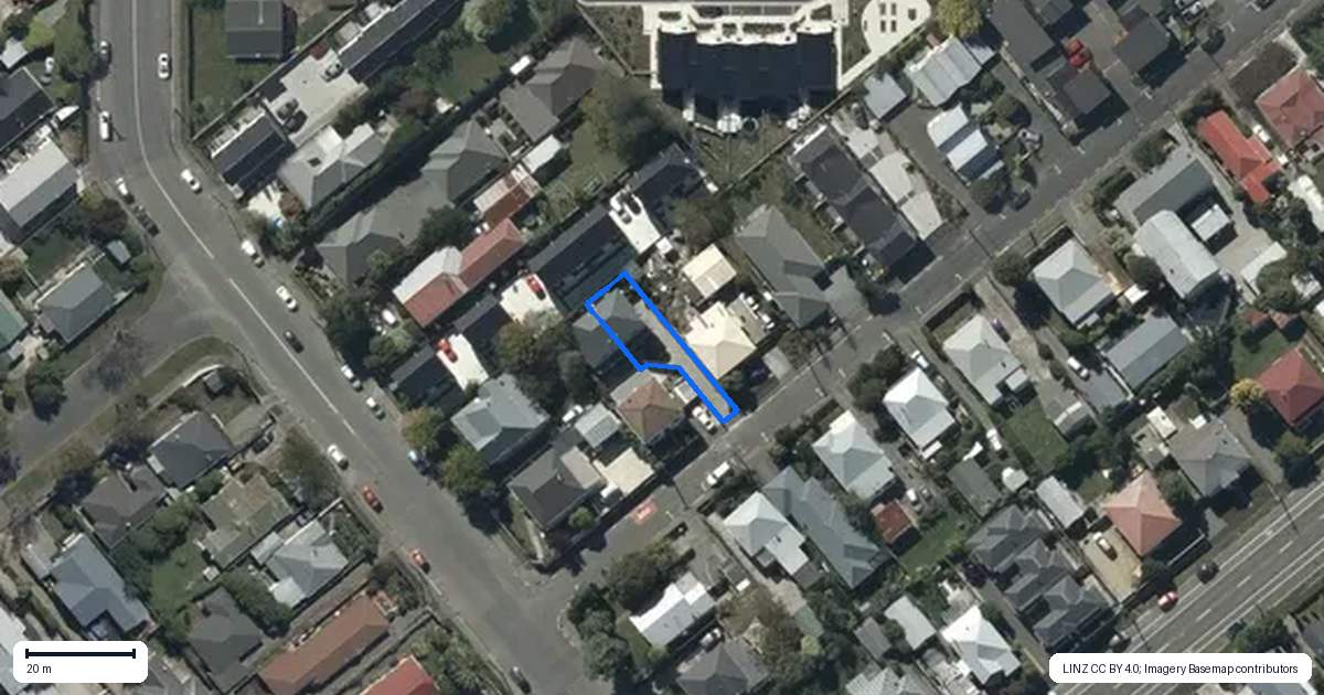 Property context map for 5B Rosewarne Street, Spreydon, Christchurch