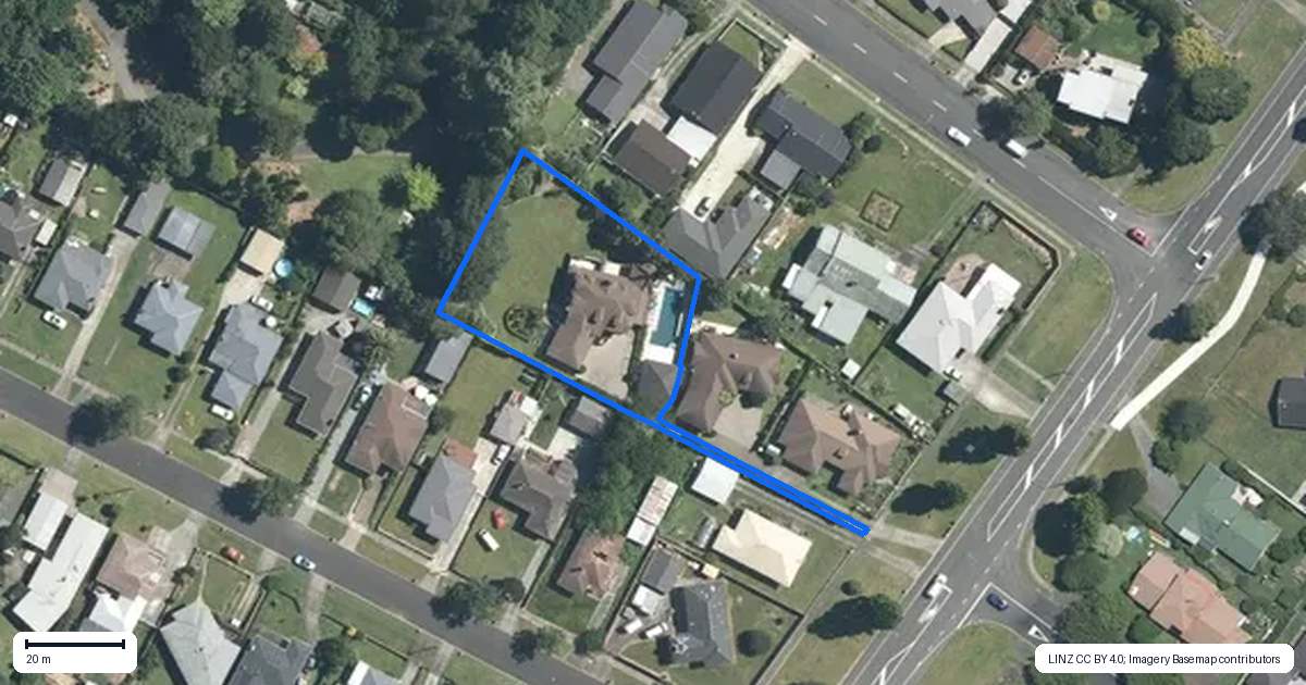 Property context map for 41C Burwood Road, Matamata