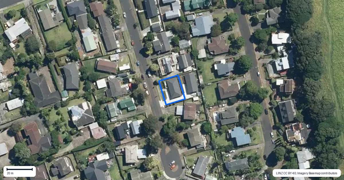 Property context map for 8 Steen Place, Mangere Bridge, Auckland