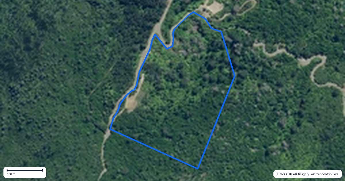 Property context map for 198 Koru Rise, Pumpkin Hill, Whitianga