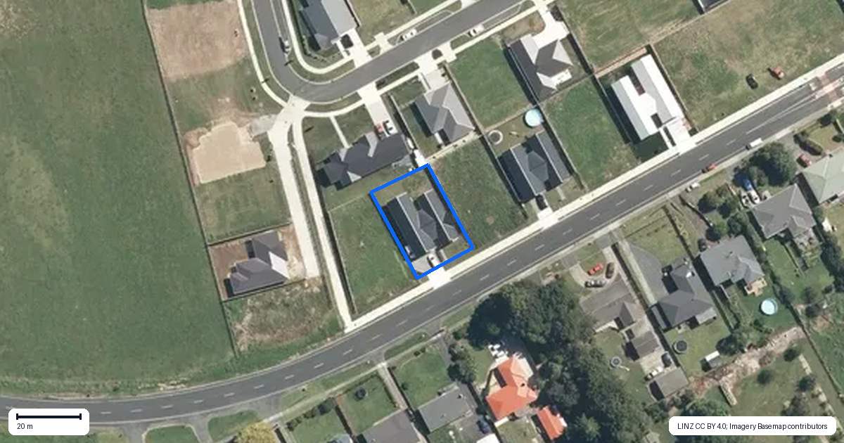Property context map for 56 Frontier Road, Te Awamutu