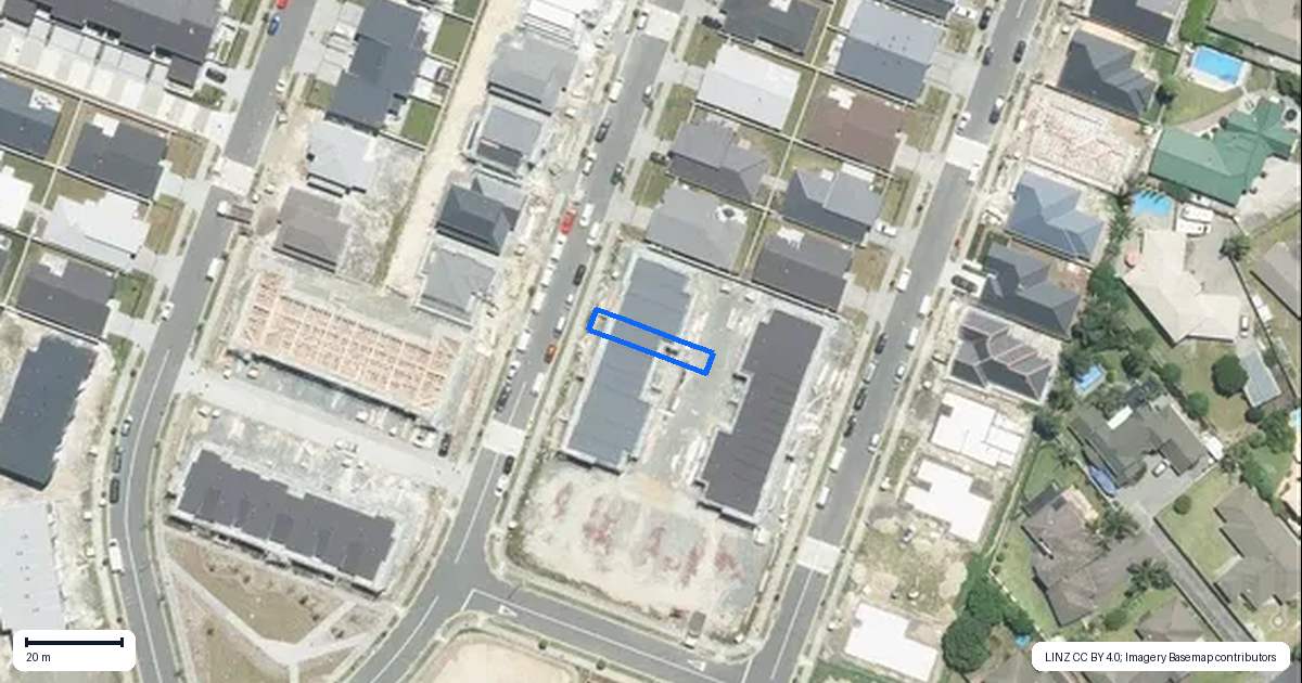Property context map for 104B Pepene Avenue, Takanini, Auckland