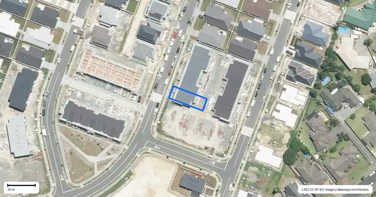 Property context map for 104F Pepene Avenue, Takanini, Auckland