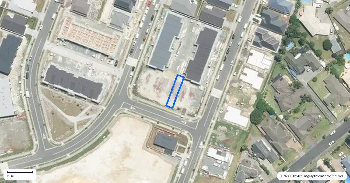 Property context map for 6 George Cole Lane, Takanini, Auckland