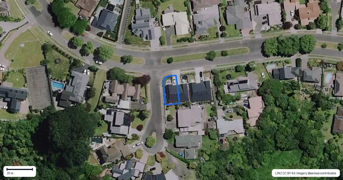 Property context map for 101D Harrowfield Drive, Harrowfield, Hamilton