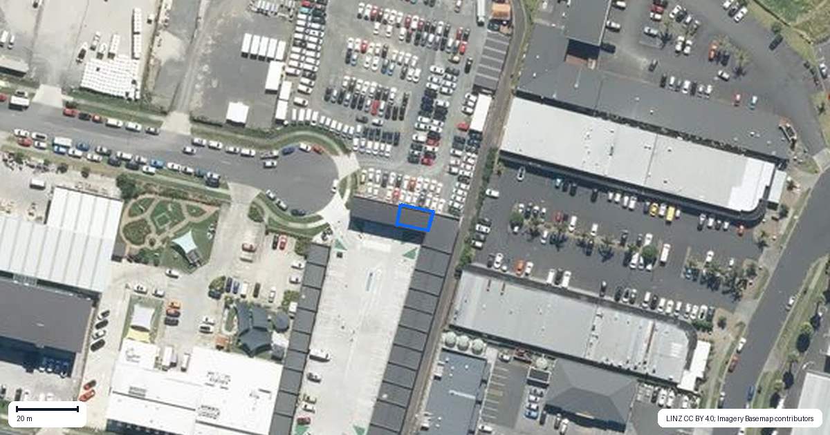 Property context map for 20 Progressive Way, East Tamaki, Auckland