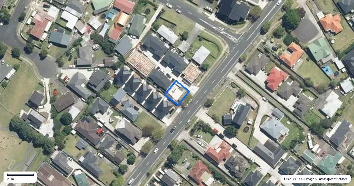 Property context map for 153A Portage Road, Papatoetoe, Auckland
